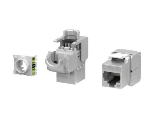 Hikvision Cat6a Sheilded 180° Toolless Keystone Jack DS-1CK6AP180N