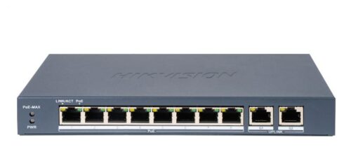 Hikvision 8 Port Fast Ethernet Unmanaged POE Switch DS-3E0310P-EM(B)