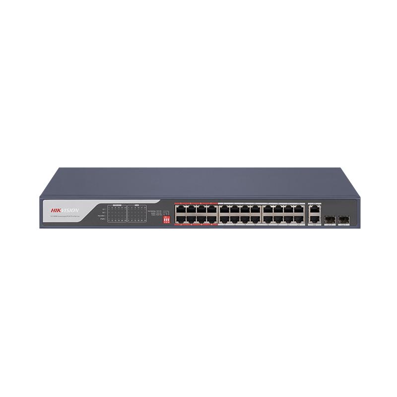 Hikvision 24 Port Fast Ethernet Unmanaged POE Switch DS-3E0326P-E(C)