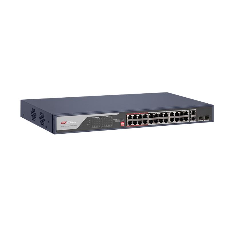 Hikvision 24 Port Fast Ethernet Unmanaged POE Switch DS-3E0326P-E(C) - Image 2