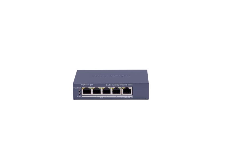 Hikvision 4 Port Gigabit Unmanaged POE Switch DS-3E0505P-E(B)