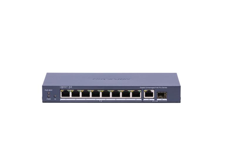 Hikvision 8 Port Gigabit Unmanaged POE Switch DS-3E0510P-E(B)