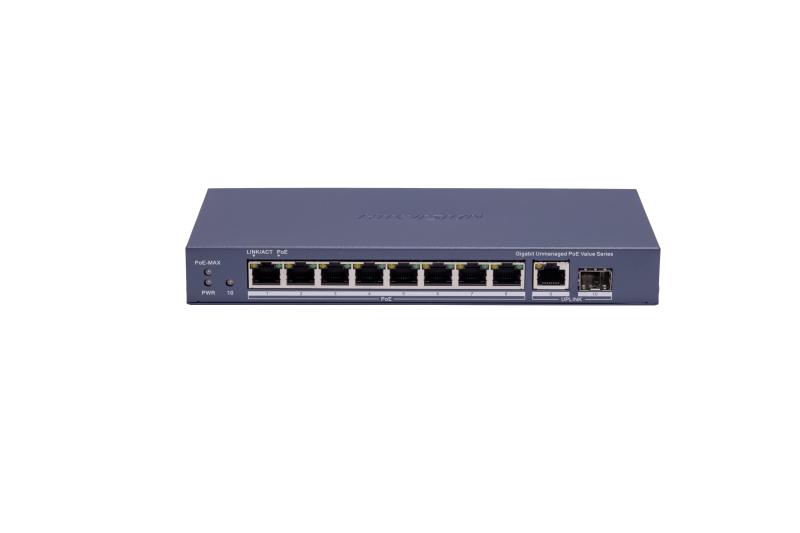 Hikvision 8 Port Gigabit Unmanaged POE Switch DS-3E0510P-EM(B)