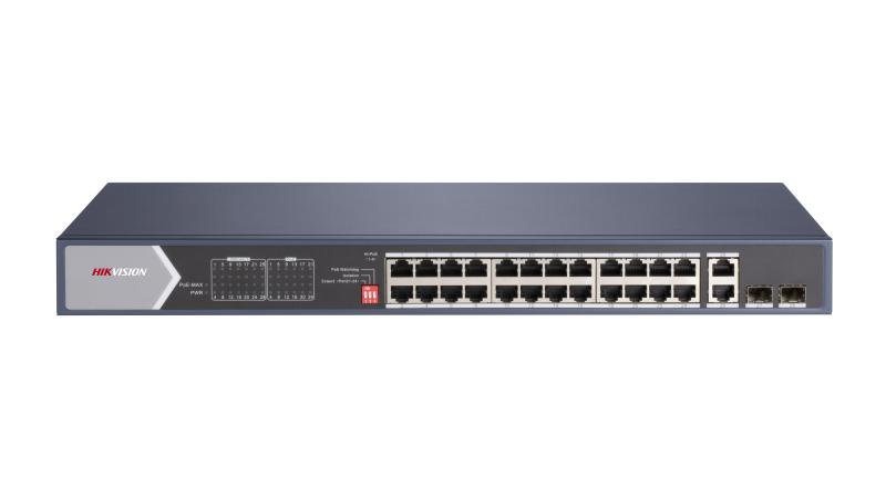 Hikvision 24 Port Gigabit Unmanaged POE Switch DS-3E0528HP-E