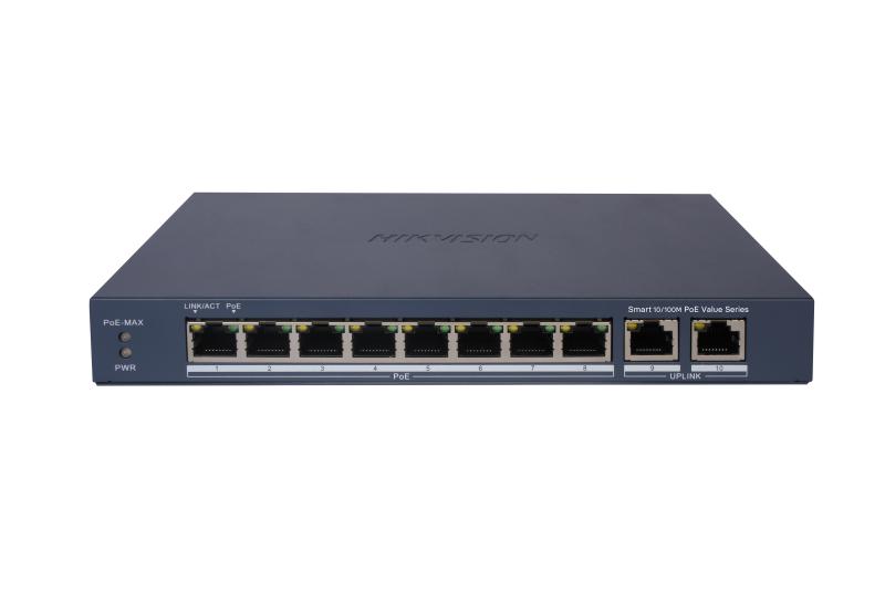 Hikvision 8 Port Fast Ethernet Smart POE Switch DS-3E1310P-EIM(B)